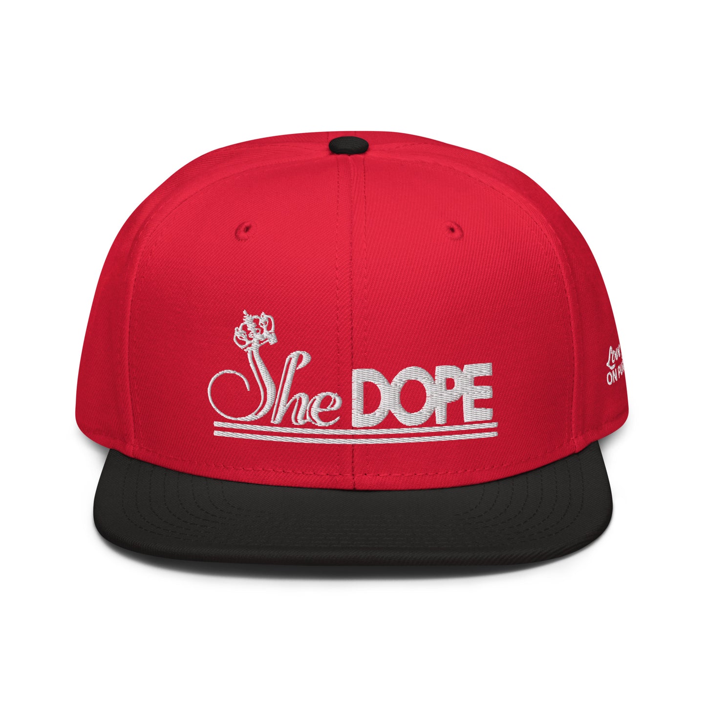 3D SheDope Snapback Hat