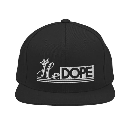 HeDOPE Snapback Hat in White