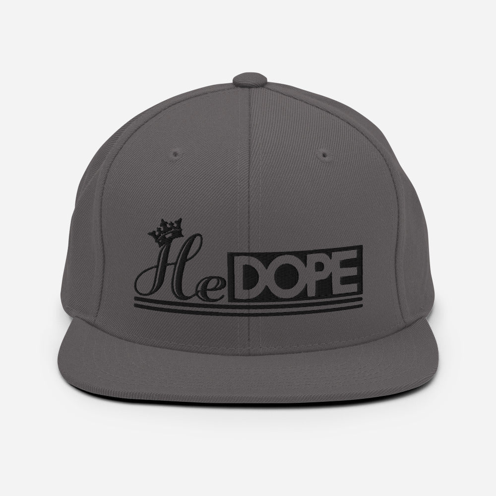 HeDOPE Snapback Hat in Black