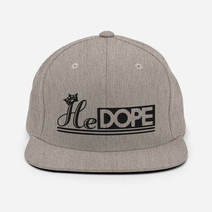HeDOPE Snapback Hat in Black
