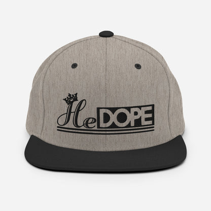 HeDOPE Snapback Hat in Black