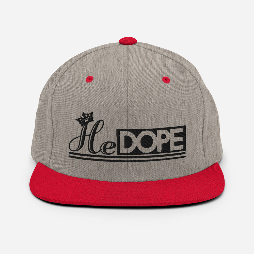 HeDOPE Snapback Hat in Black