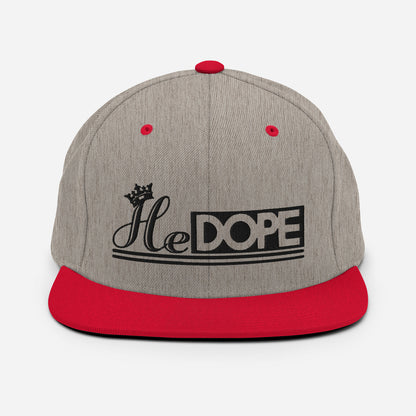 HeDOPE Snapback Hat in Black