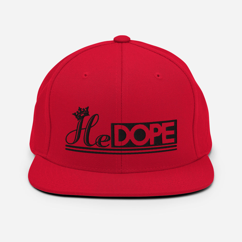 HeDOPE Snapback Hat in Black