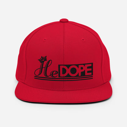 HeDOPE Snapback Hat in Black
