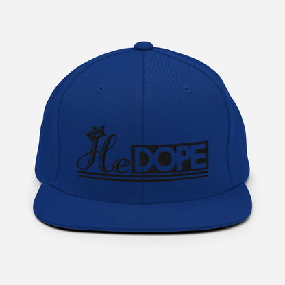 HeDOPE Snapback Hat in Black