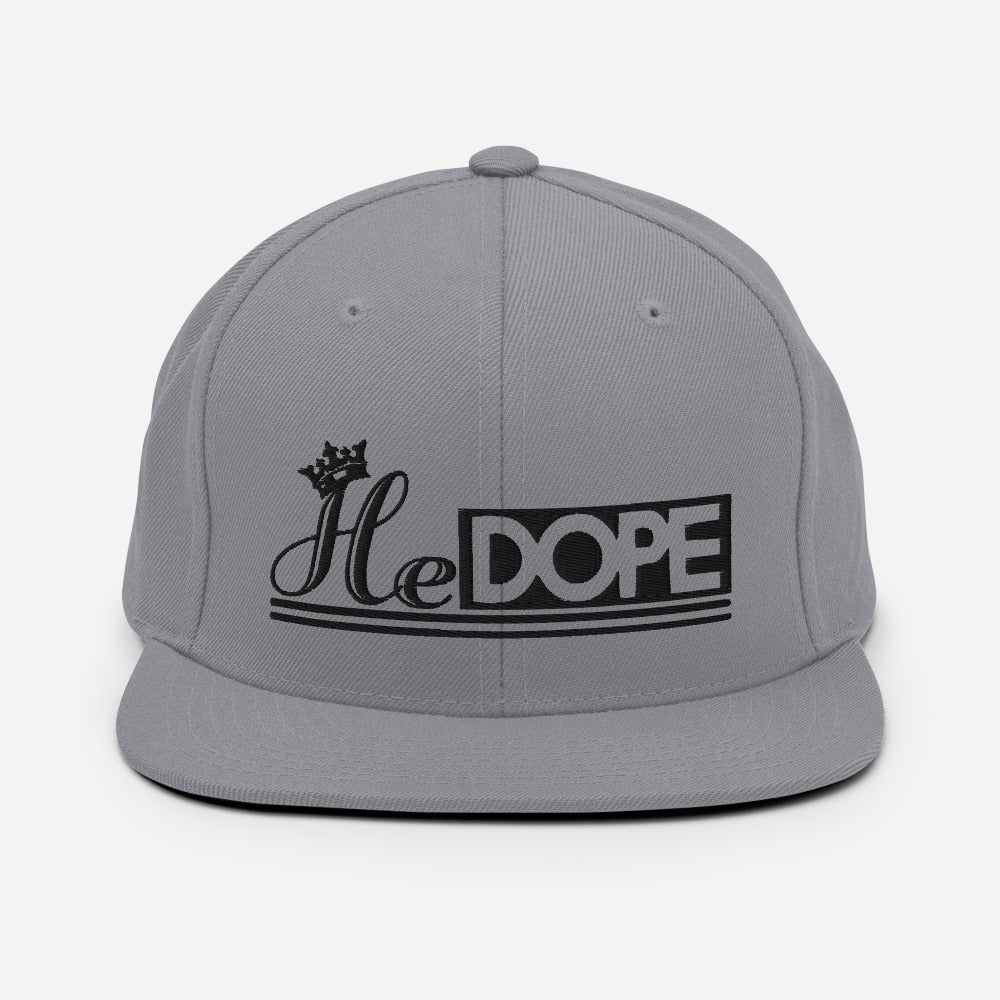HeDOPE Snapback Hat in Black