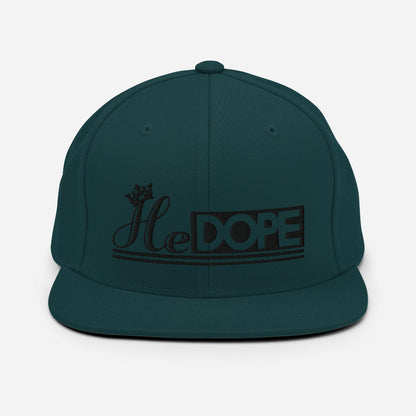 HeDOPE Snapback Hat in Black