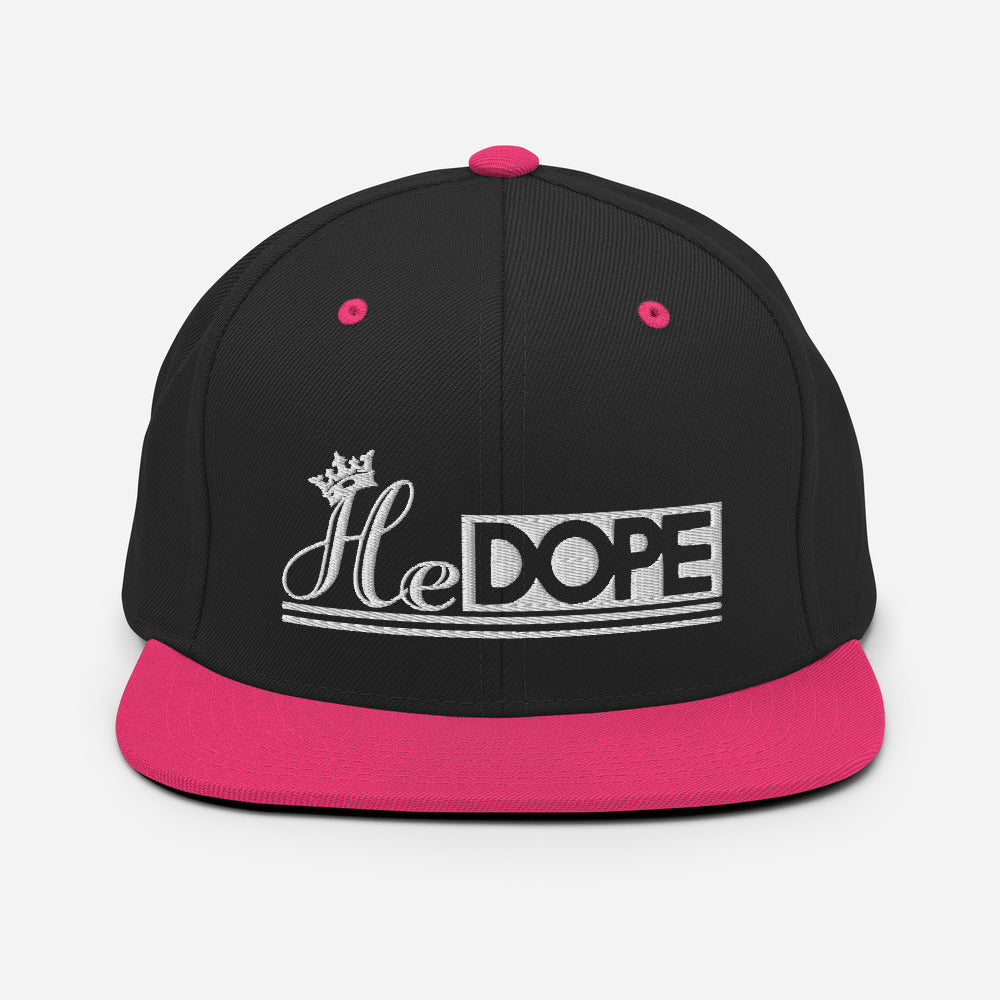HeDOPE Snapback Hat in White