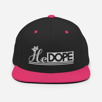 HeDOPE Snapback Hat in White