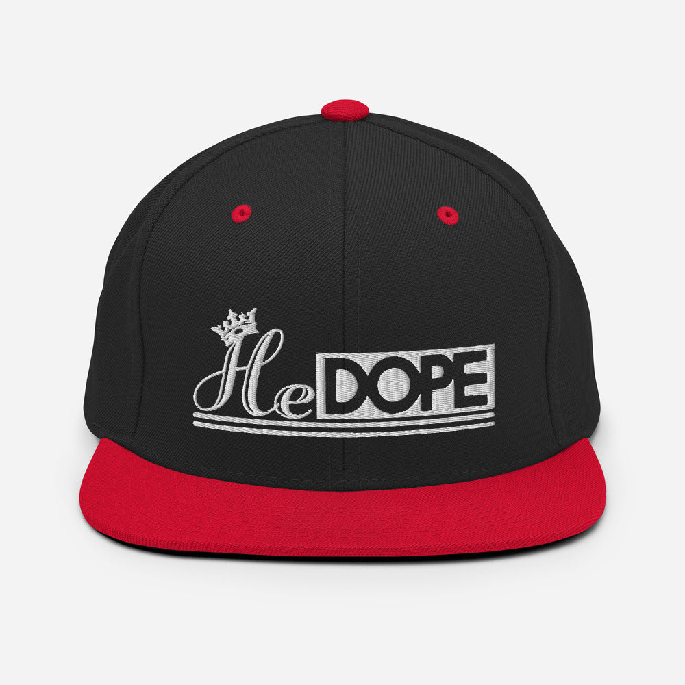 HeDOPE Snapback Hat in White