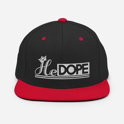 HeDOPE Snapback Hat in White