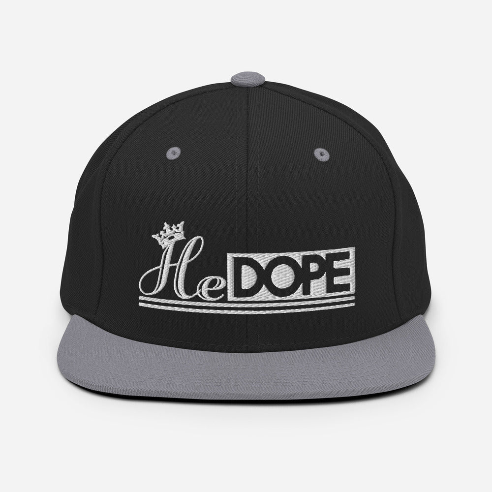 HeDOPE Snapback Hat in White