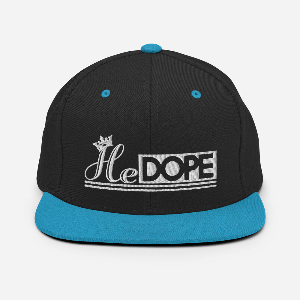 HeDOPE Snapback Hat in White