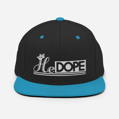 HeDOPE Snapback Hat in White