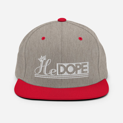 HeDOPE Snapback Hat in White