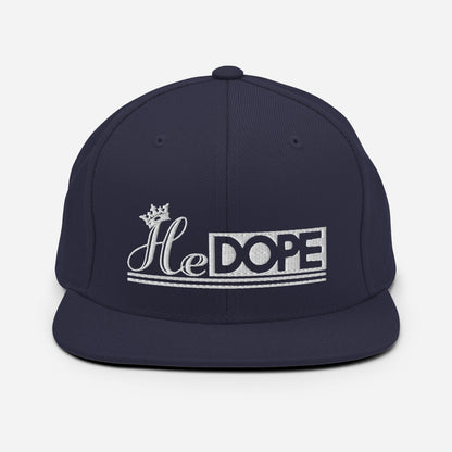 HeDOPE Snapback Hat in White