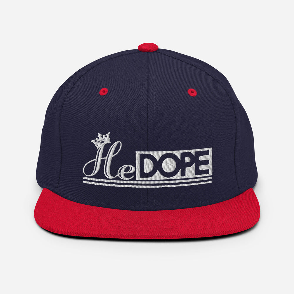 HeDOPE Snapback Hat in White