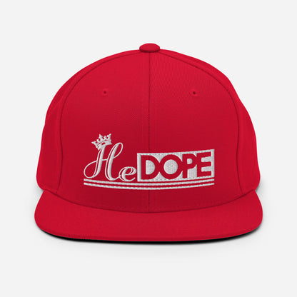 HeDOPE Snapback Hat in White
