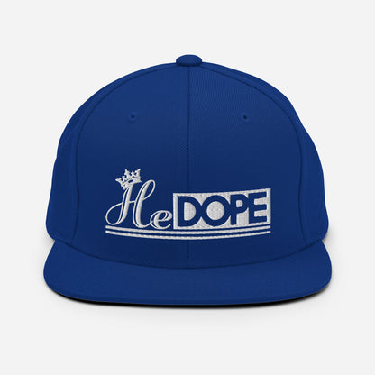 HeDOPE Snapback Hat in White