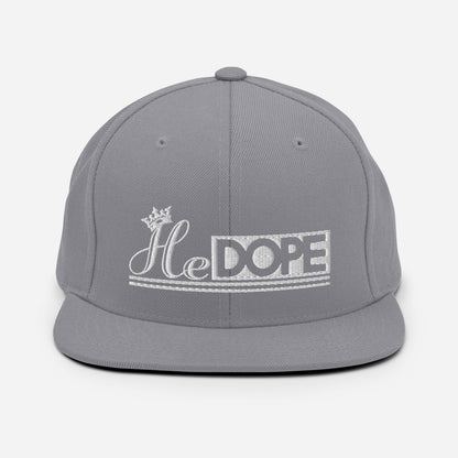 HeDOPE Snapback Hat in White