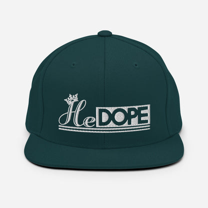 HeDOPE Snapback Hat in White