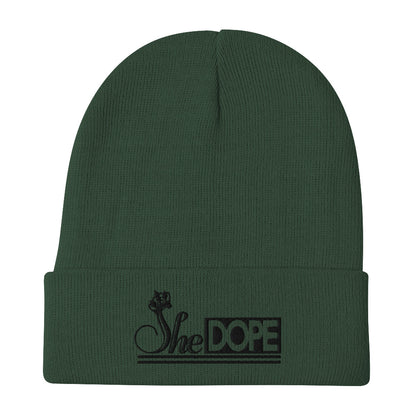 SheDOPE Embroidered Beanie