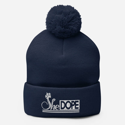 SheDOPE Pom-Pom Beanie
