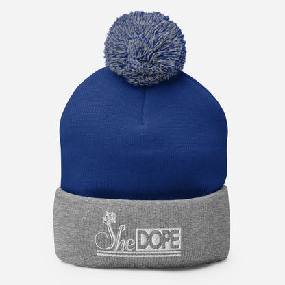SheDOPE Pom-Pom Beanie