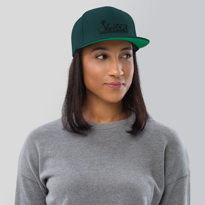 SheDOPE Snapback Hat in Black