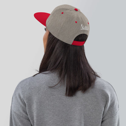 SheDOPE Snapback Hat in White