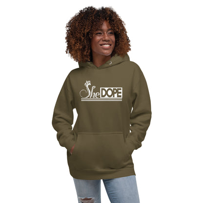 Signature SheDOPE Hoodie in White