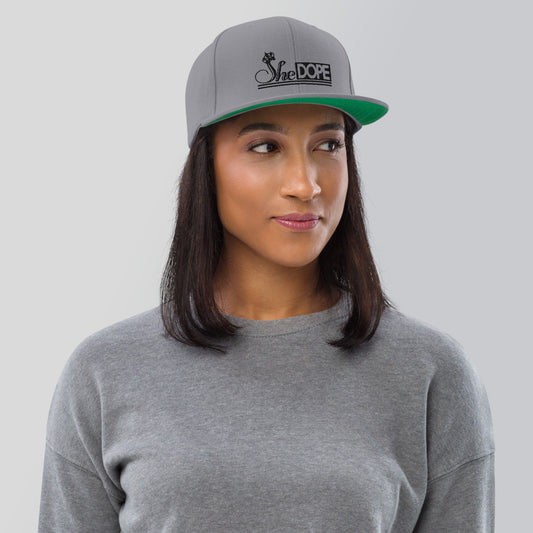 SheDope in Black Snapback Hat