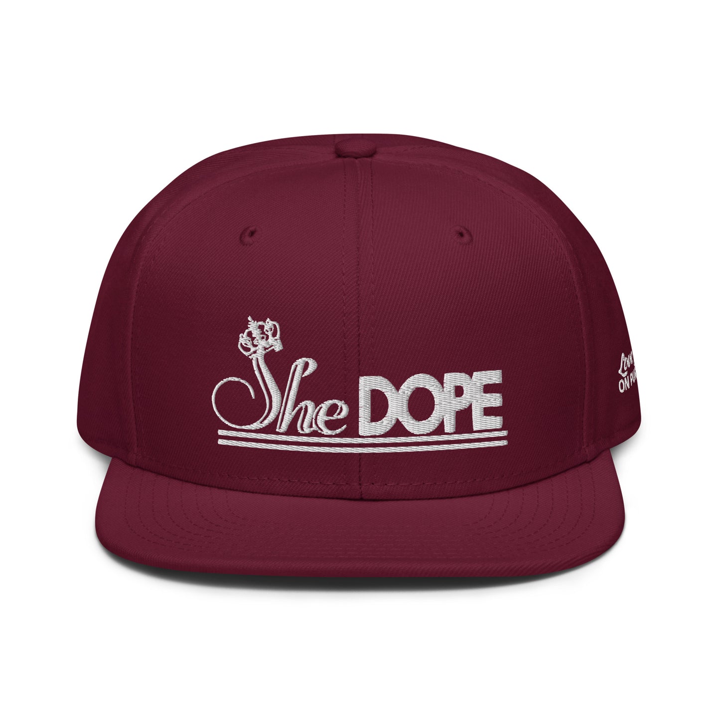 3D SheDope Snapback Hat