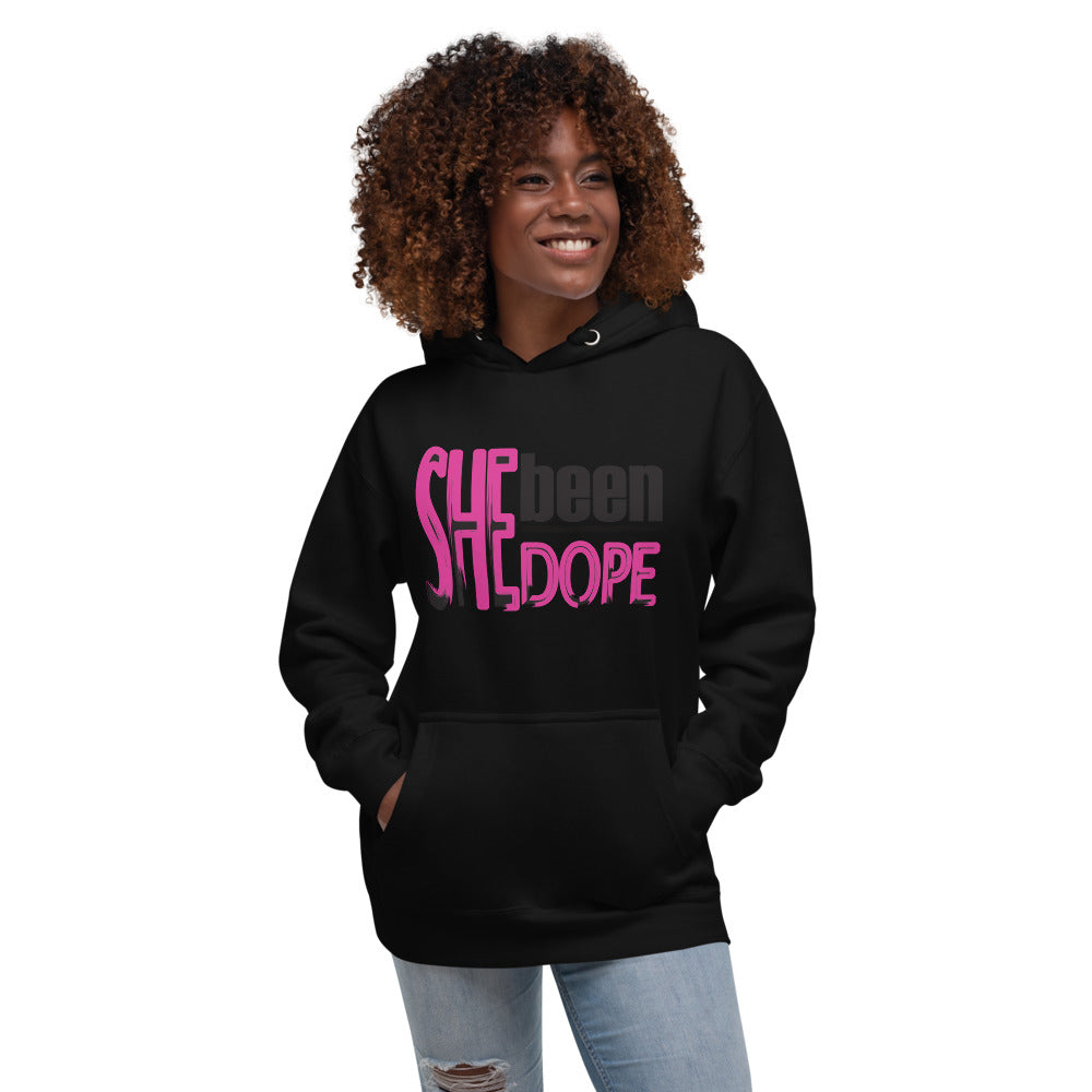 She Been Dope Pink/Black Unisex Hoodie