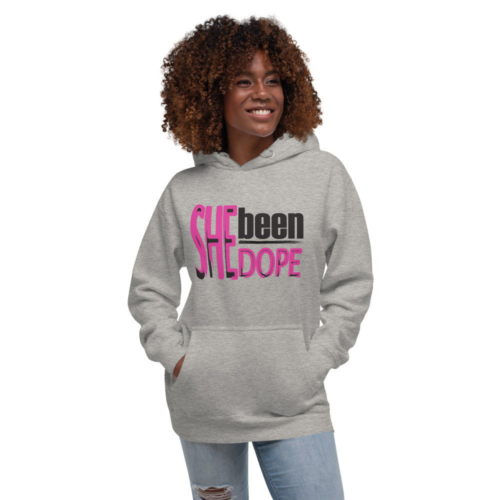 She Been Dope Pink/Black Unisex Hoodie