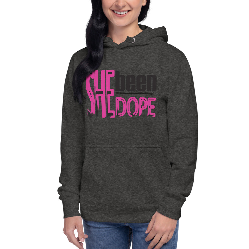 She Been Dope Pink/Black Unisex Hoodie